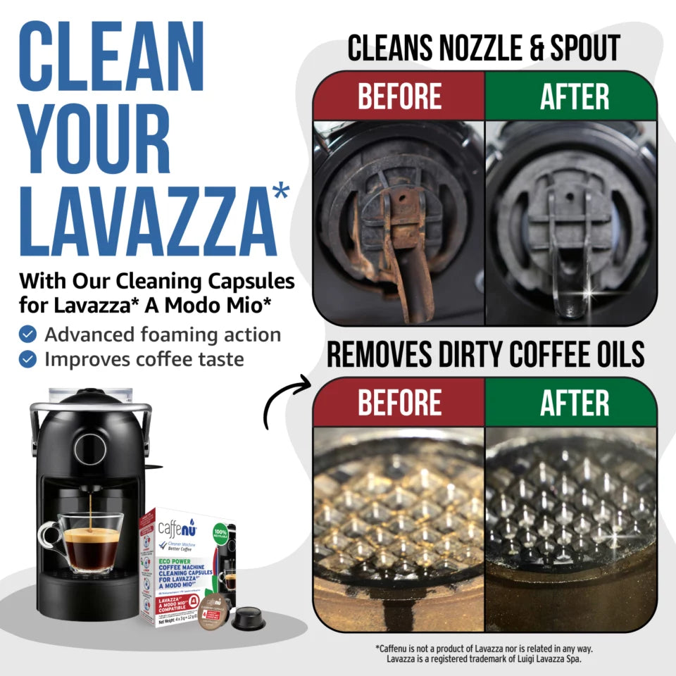 CaffeNu Cleaning Capsules for Lavazza A Modo Mio Crema Joe CaffeNu Cleaning Capsules for Lavazza A Modo Mio Crema Joe
