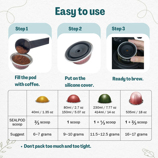 Sealpod Silicone Cover For Dolce Gusto Reusable Coffee Pods – Eco-Friendly & Reusable